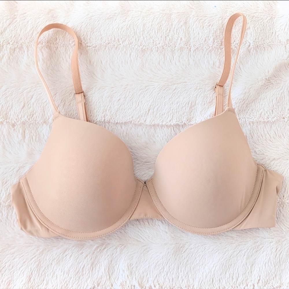 Victoria's Secret Lightly Lined Plunge Bra - Tan 38C